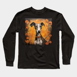 Whippet Halloween Long Sleeve T-Shirt